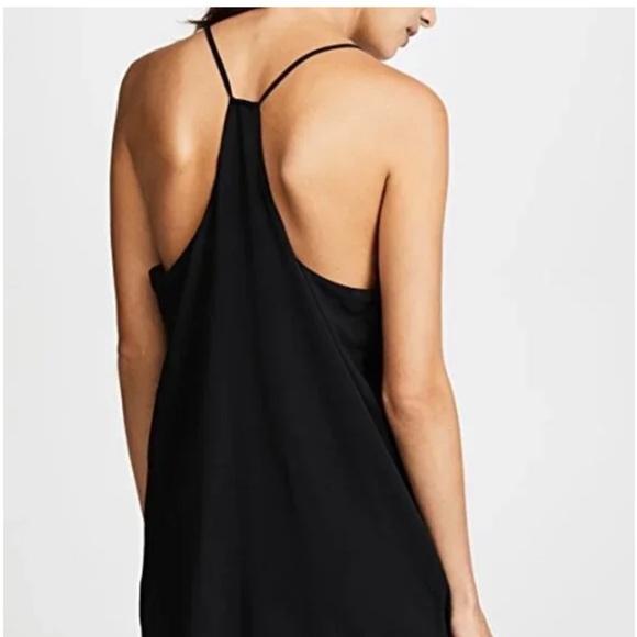 Alice + Olivia mini dress. Black racer back with silver rivets/studs. Size M - Picture 6 of 7